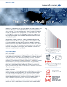 ThreatQ for Healthcare Industry Brief - Thumbnail